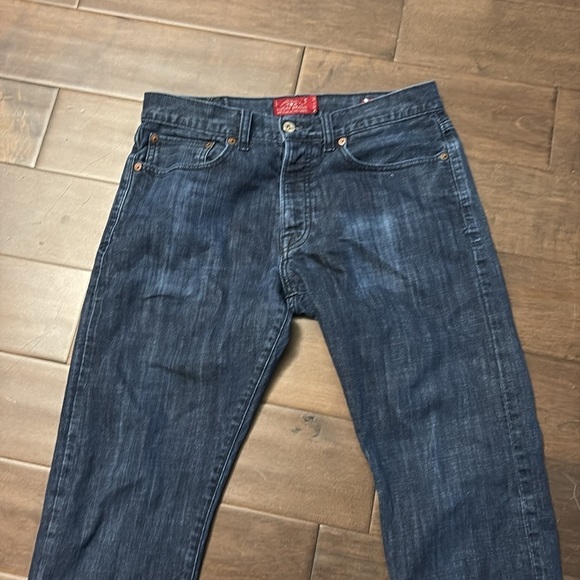 Lucky Brand 121 heritage slim men’s jeans- 32x32- blue denim, button fly - Picture 2 of 12